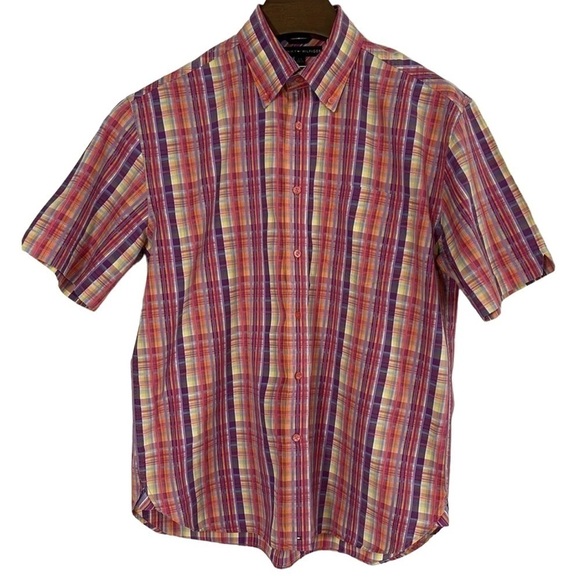 Tommy Hilfiger Large Short Sleeve Button Up Excellent  Condition‎ - Picture 1 of 8